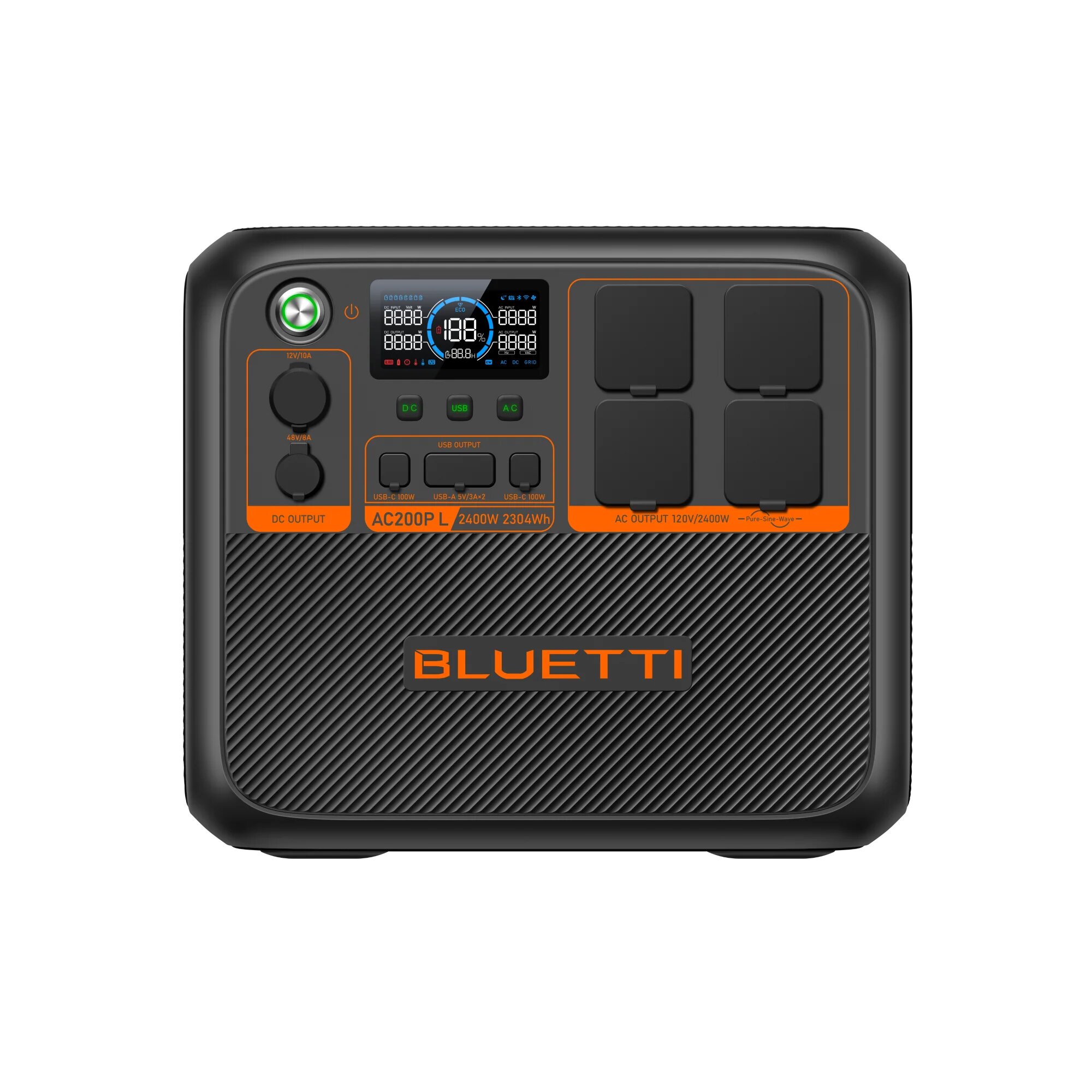 BLUETTI AC200PL - Estação de Energia Premium 2400W